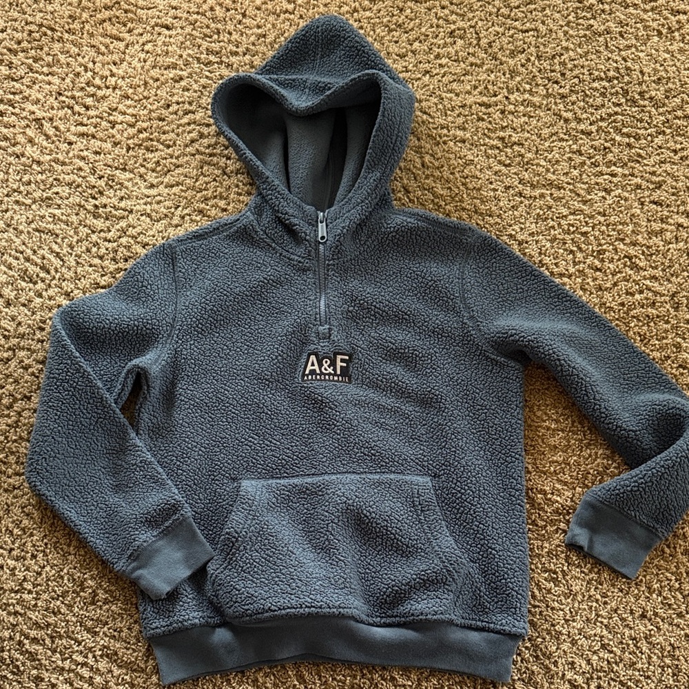 abercrombie kids Charcoal Sherpa Pullover